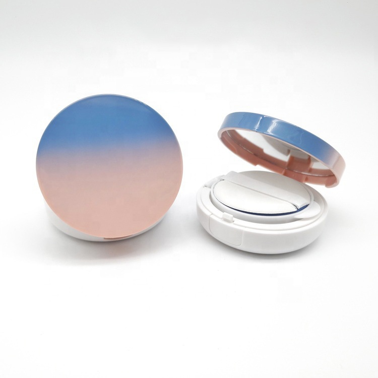 ow moq custom logo empty air cushion puff container box BB CC liquid foundation cream rressed mirror powder compact case