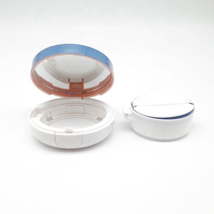 ow moq custom logo empty air cushion puff container box BB CC liquid foundation cream rressed mirror powder compact case
