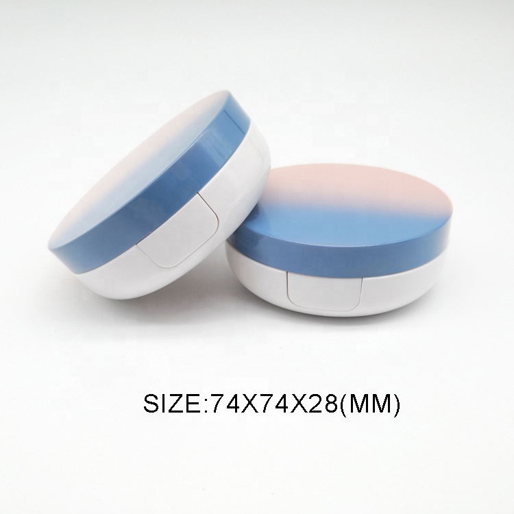 ow moq custom logo empty air cushion puff container box BB CC liquid foundation cream rressed mirror powder compact case