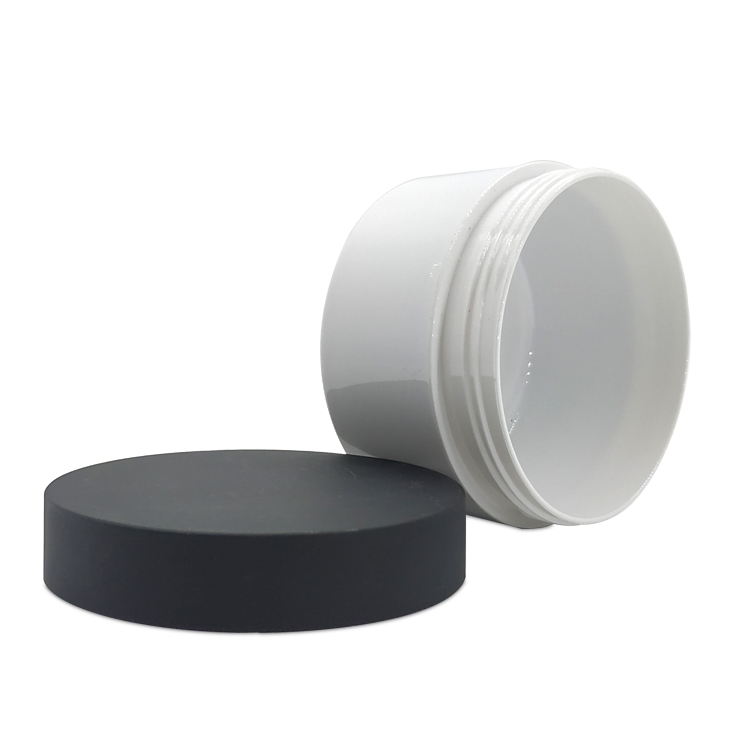packaging cosmetic white round Facial Cream jar hair gel cream jar