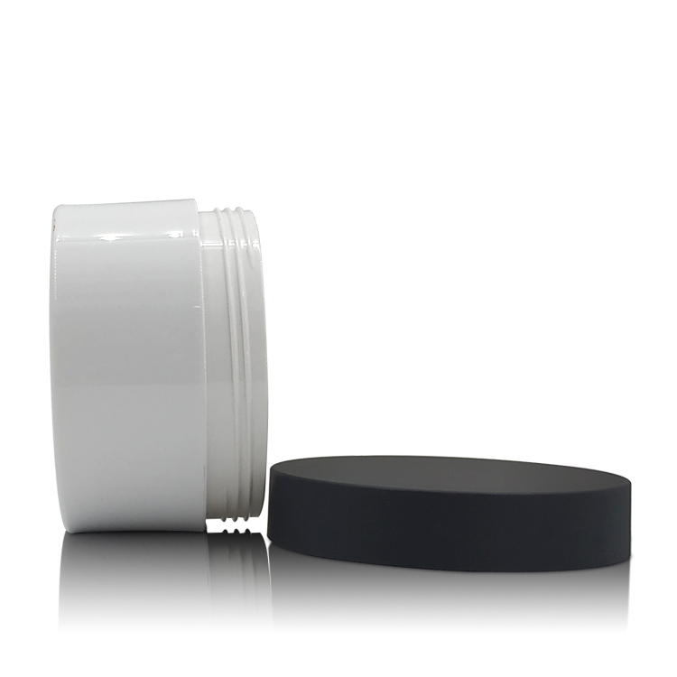 packaging cosmetic white round Facial Cream jar hair gel cream jar