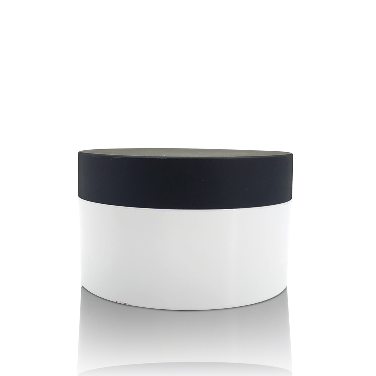 packaging cosmetic white round Facial Cream jar hair gel cream jar