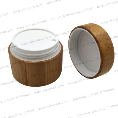 packaging cosmetics bamboo plastic skin care cream jar containers 30g