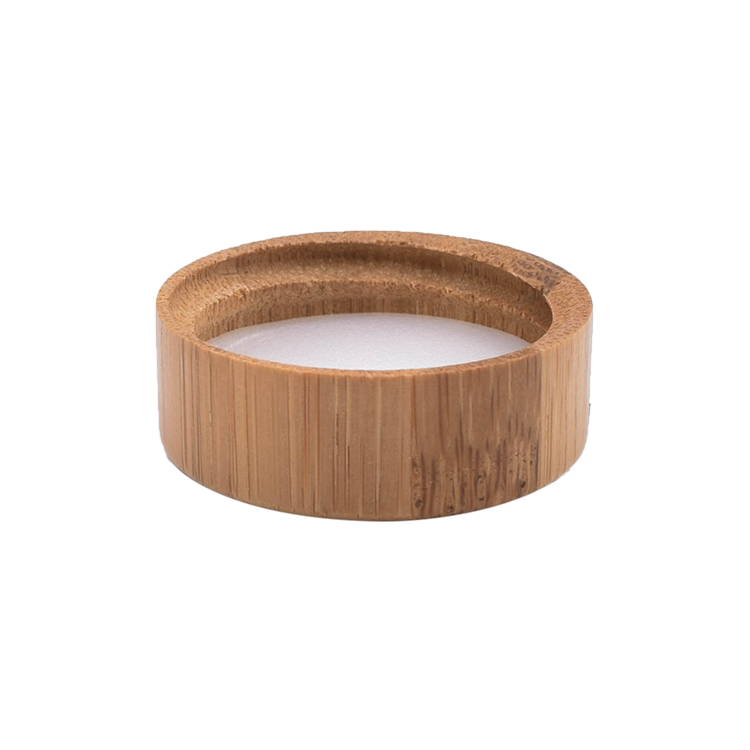 packaging eco friendly 5ml frosted glass 5 gram jar lip balm container with bamboo screw lid