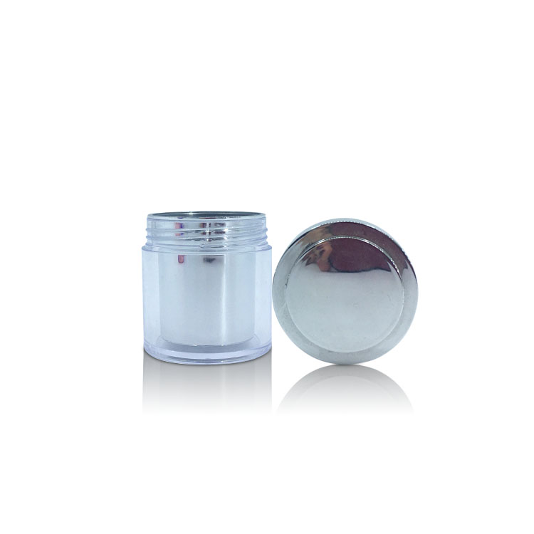 packaging recycle empty jar white colorful customized jar plastic cosmetic hair cream jar
