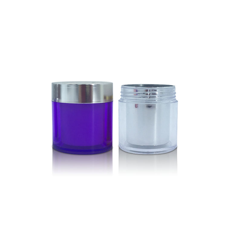 packaging recycle empty jar white colorful customized jar plastic cosmetic hair cream jar