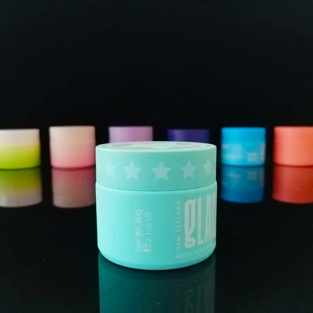 painted color beautiful woman skin care cosmetic container 10g 30g matte white jar for face cream