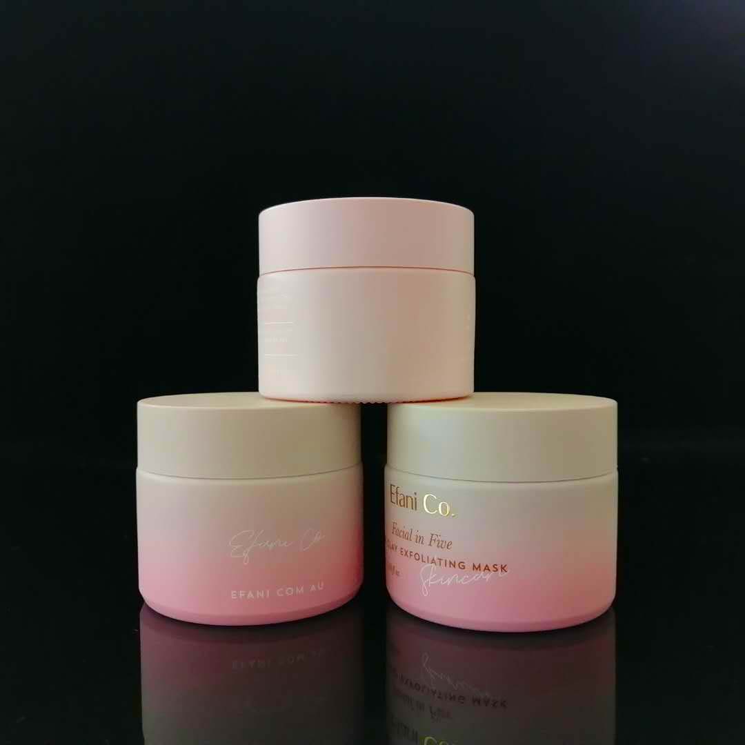 painted color beautiful woman skin care cosmetic container 10g 30g matte white jar for face cream