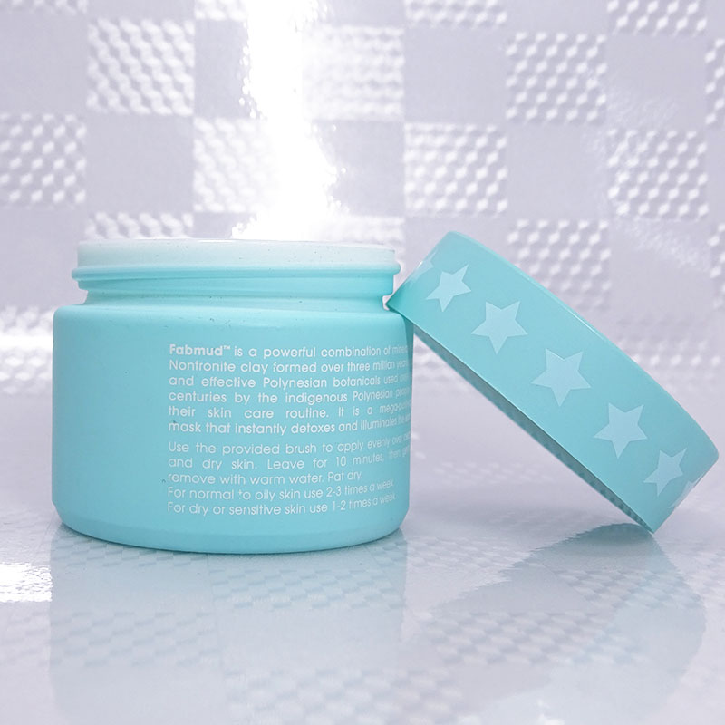 painted grey matte silver eye cream cosmetic packaging 20g glass jar