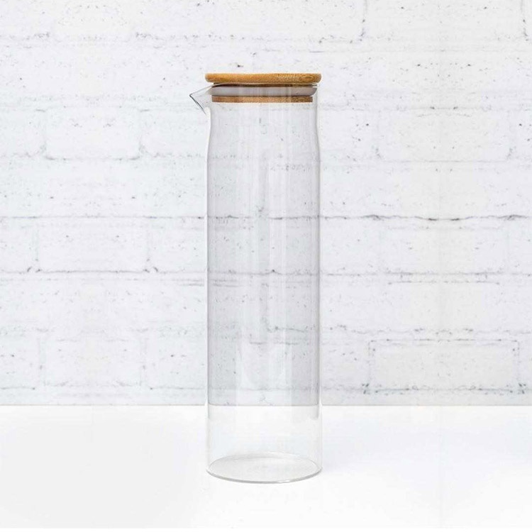 pantry bathroom kitchen laundry glass jar with spout glass container with lid