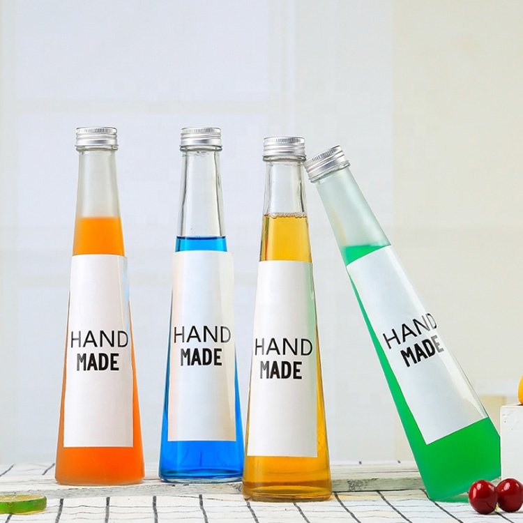 party favors use 250ml 8oz empty homemade drinks package 330ml frosted glass bottle for juice fruit wine cocktail soda water tea