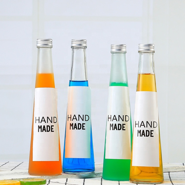 party favors use 250ml 8oz empty homemade drinks package 330ml frosted glass bottle for juice fruit wine cocktail soda water tea