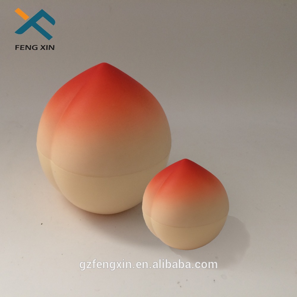 peach fruit shape cream bottles packing cosmetic canned 30g plastic packaging