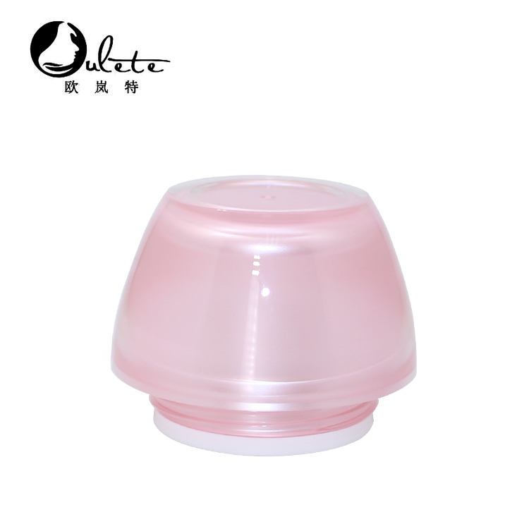 pearl pink acrylic empty cosmetic jar container plastic cream jar