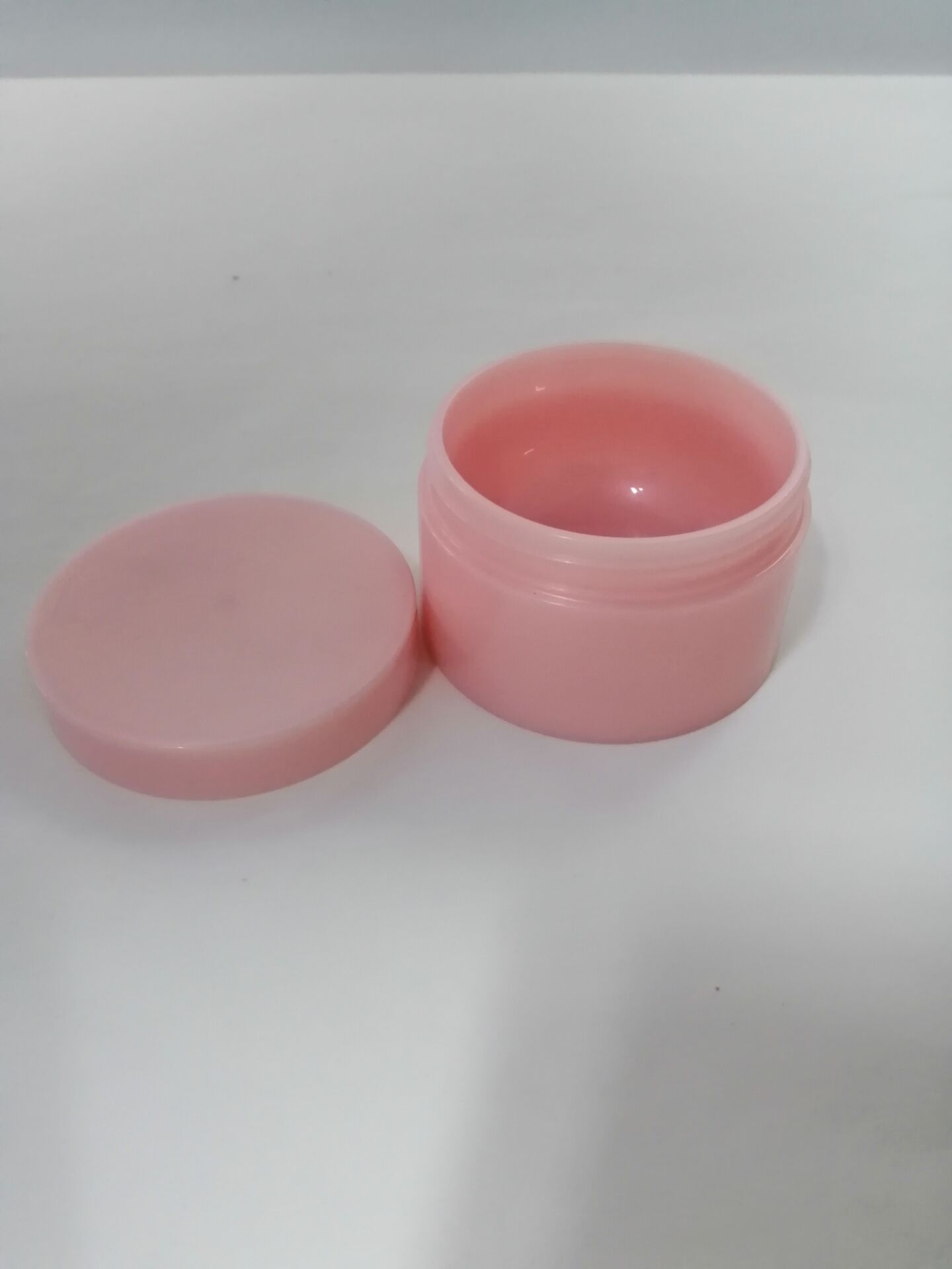 pearlescent pink skin care packaging jar for moisture 50ml 100ml customer logo 5oz plastic jar