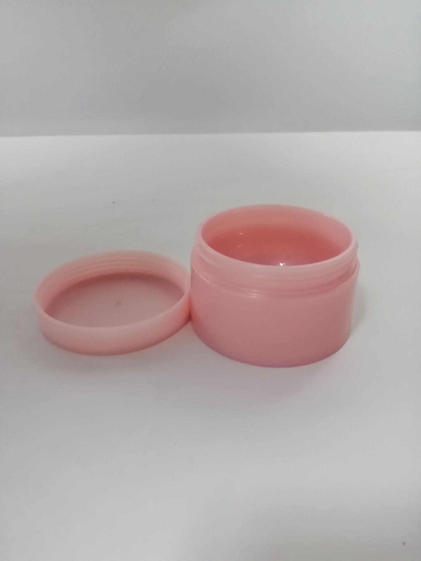 pearlescent pink skin care packaging jar for moisture 50ml 100ml customer logo 5oz plastic jar