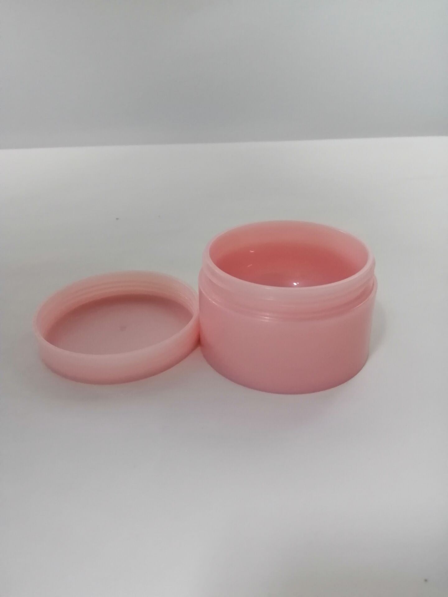 pearlescent pink skin care packaging jar for moisture 50ml 100ml customer logo 5oz plastic jar