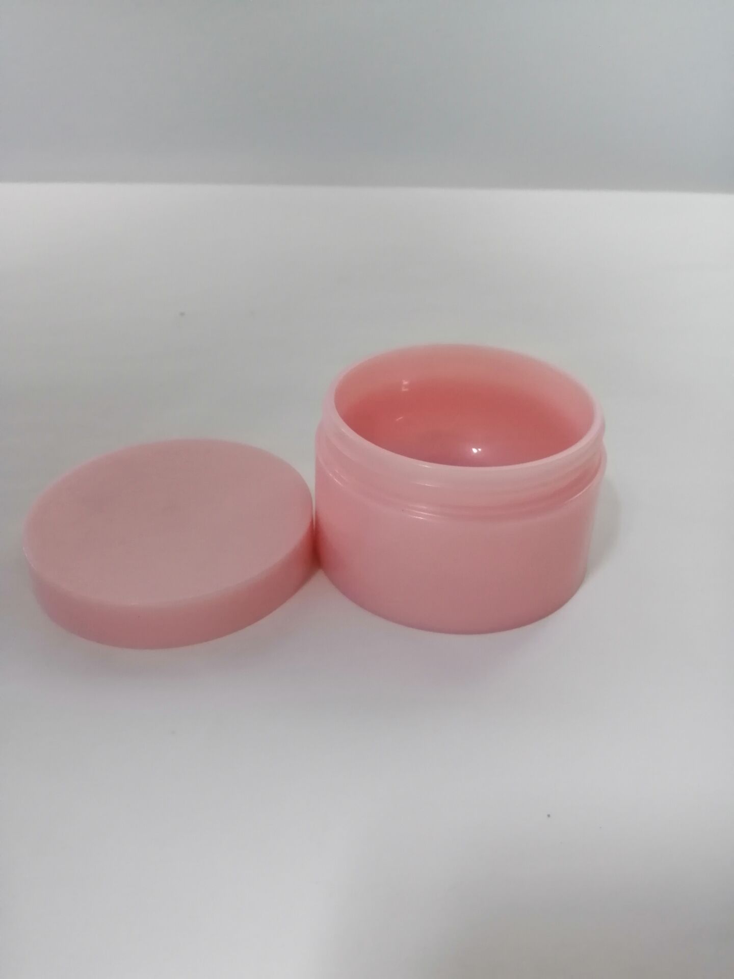 pearlescent pink skin care packaging jar for moisture 50ml 100ml customer logo 5oz plastic jar