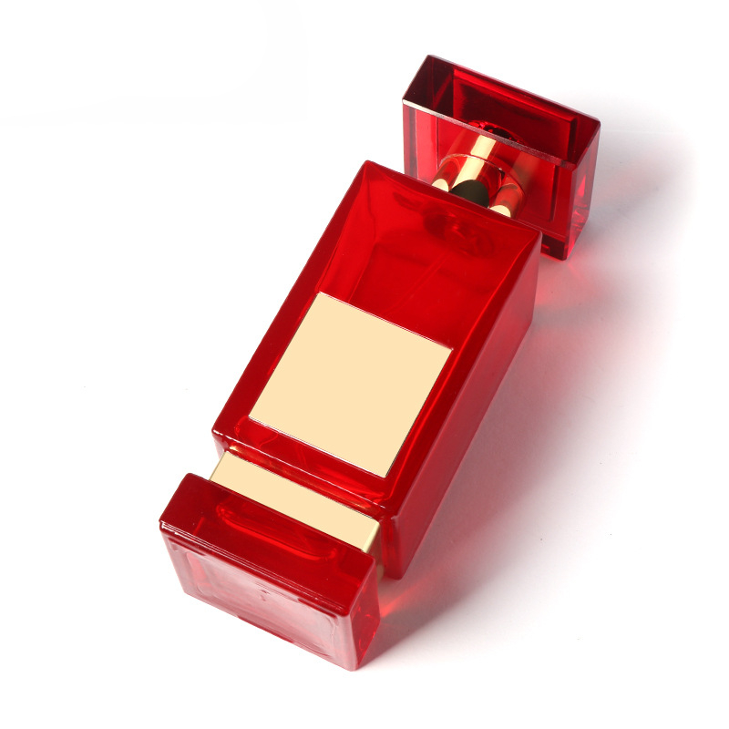 perfume bottles 50ml glass square perfume bottle perfume refill bottle