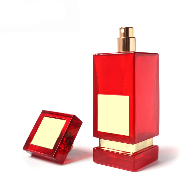 perfume bottles 50ml glass square perfume bottle perfume refill bottle