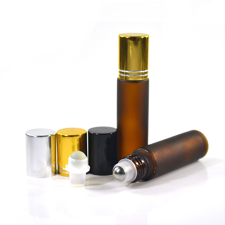 perfume eye cream essential oil clear blue amber 4ml 6ml 8ml 10ml roll on glass roller bottle with stainless steel ball