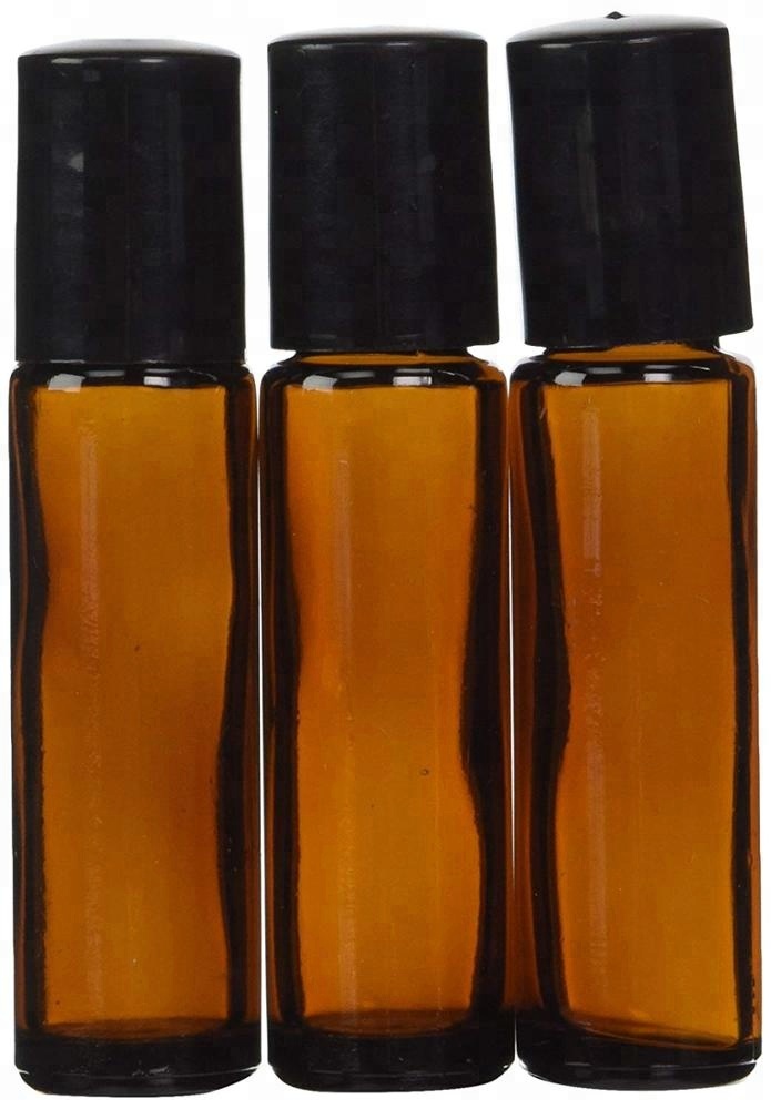 perfume glass bottle roll on 10 Ml E Liquid Spray Roller Ball Essential Oil amber glass roll on bottle 10ml