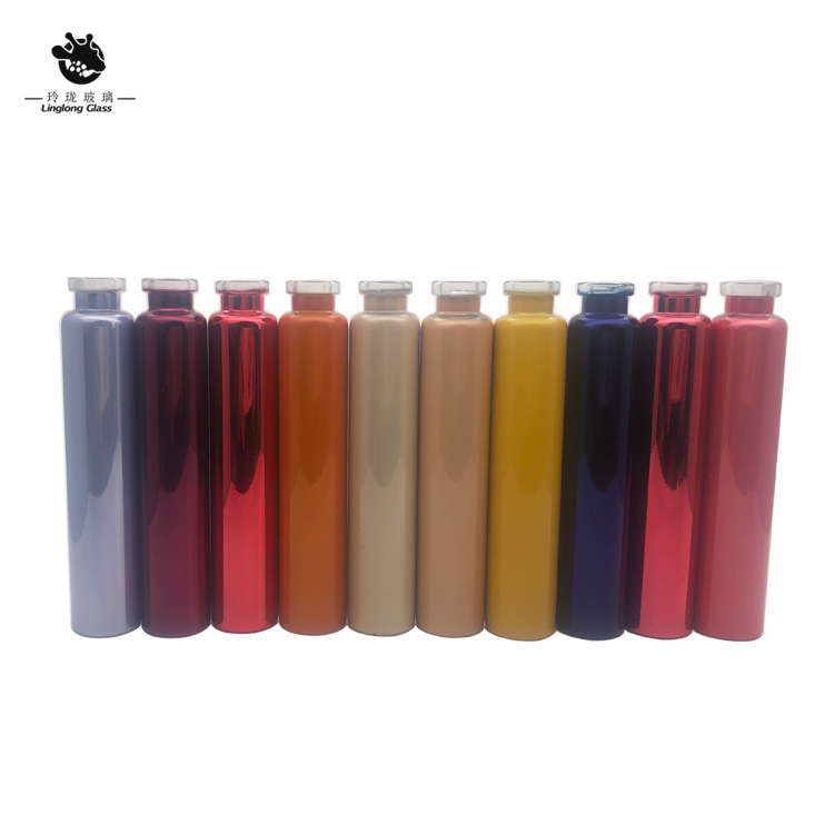 perfume glass bottles 10ml snap on neck perfume spray bottle with aluminum sprayer metal cap