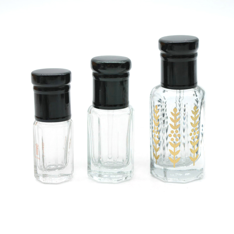 perfume oil oud glass bottle 3 6 12 ml with custom logo