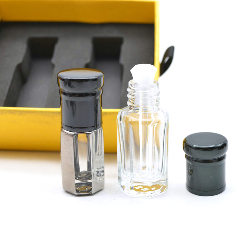 perfume oil oud glass bottle 3 6 12 ml with custom logo