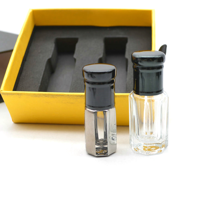 perfume oil oud glass bottle 3 6 12 ml with custom logo