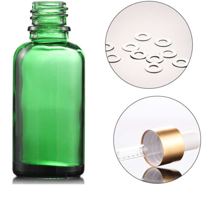 perfume serum bottles 30 ml green glass dropper bottle for essential oil