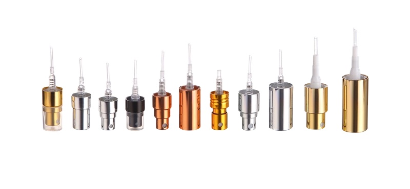 perfume spray bottles 10ml screw neck glass bottle metal pump plastic cap