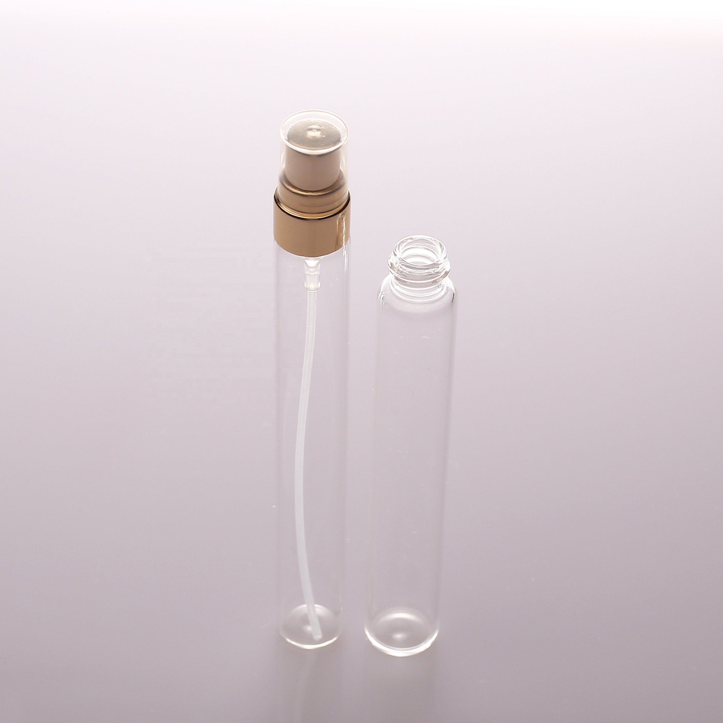 perfume use small size 7ml 10ml clear refillable mist spray bottle manufacturer