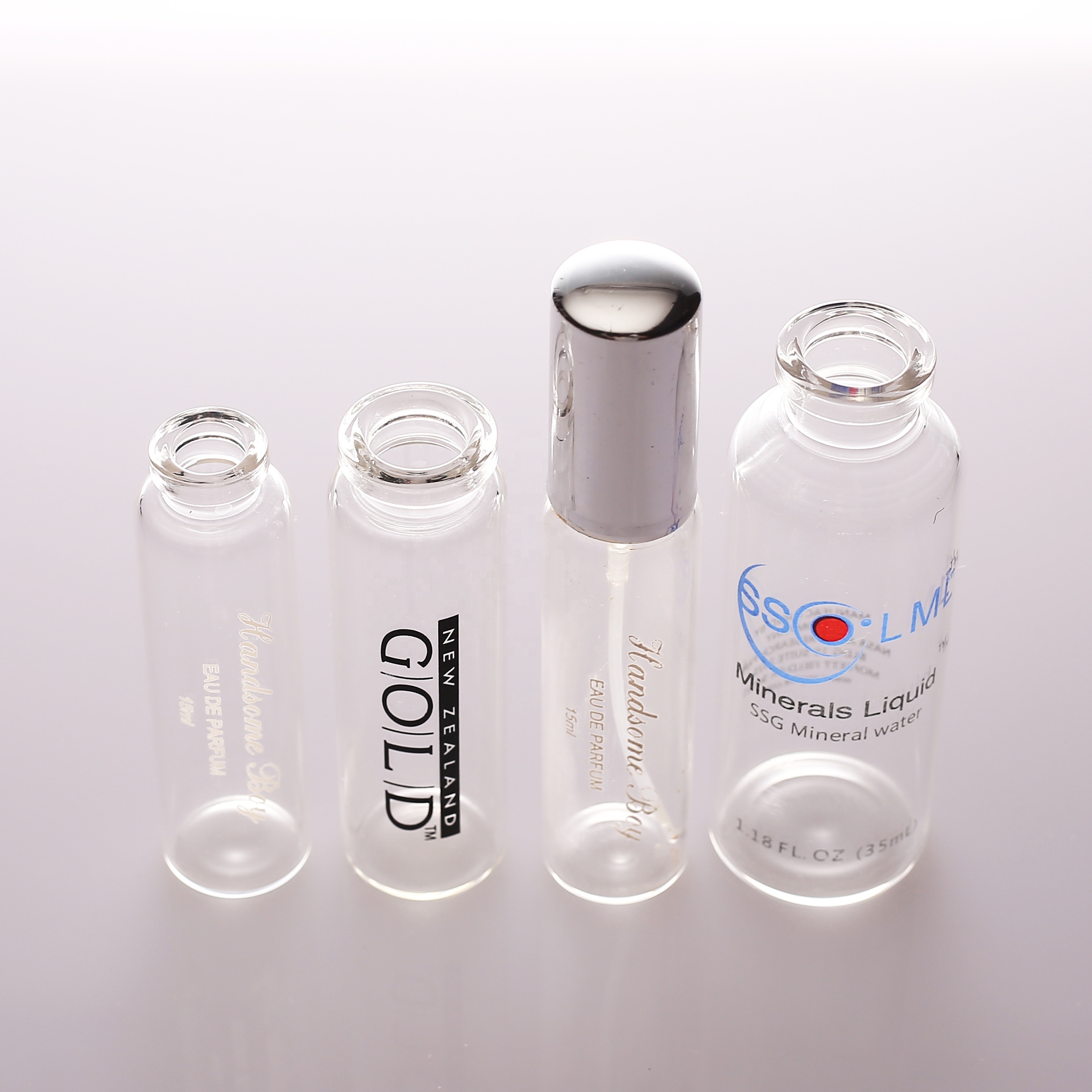 perfume use small size 7ml 10ml clear refillable mist spray bottle manufacturer