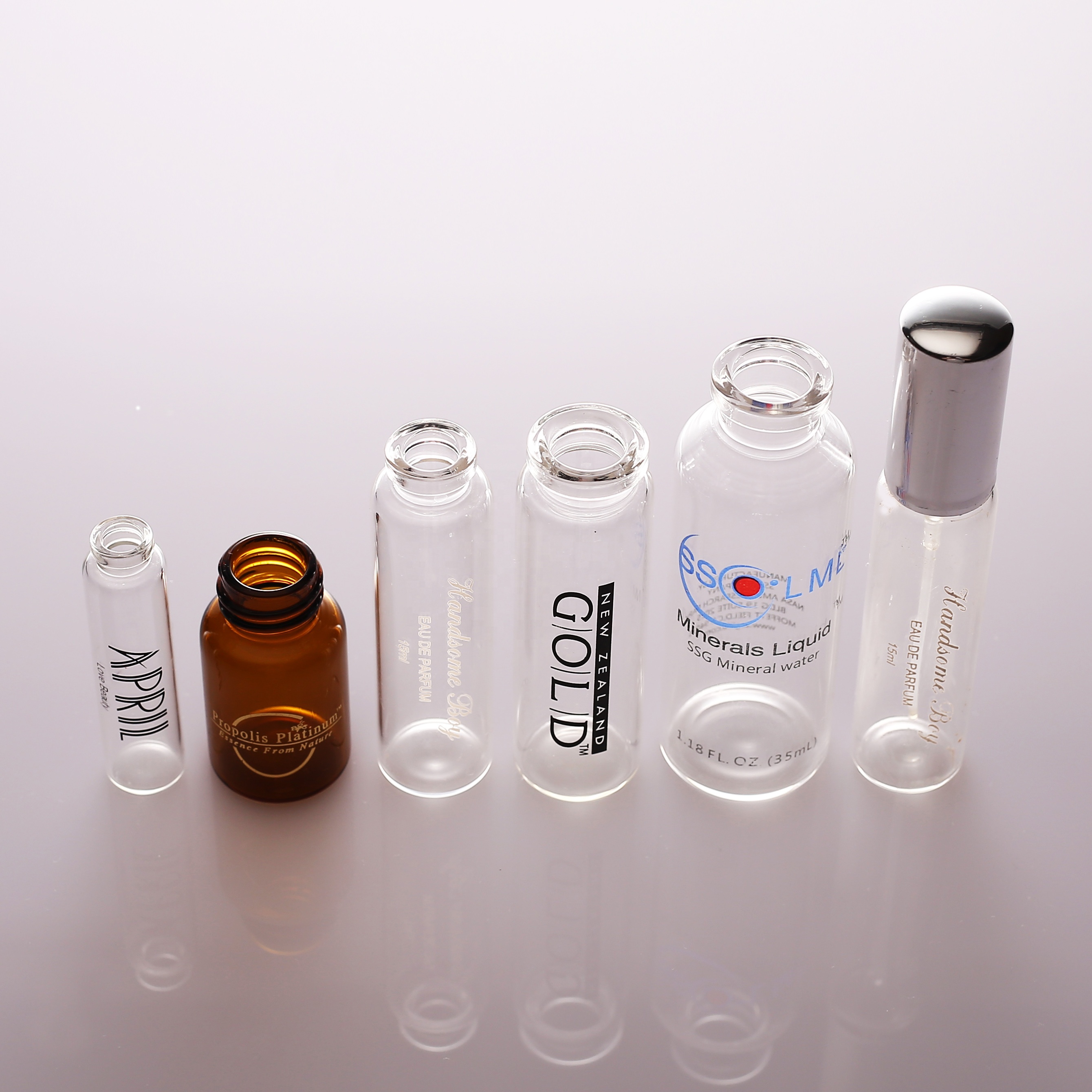 perfume use small size 7ml 10ml clear refillable mist spray bottle manufacturer