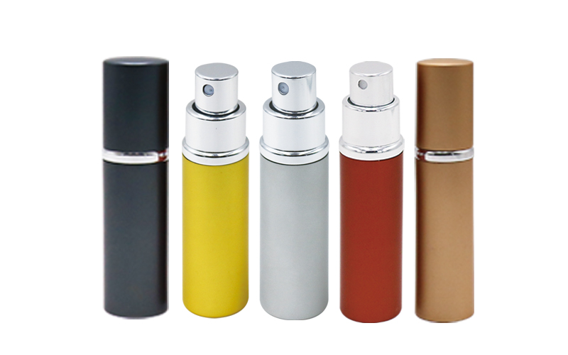 personal care industry use aluminum perfume spray bottle fine mist spray atomizer refillable bottle
