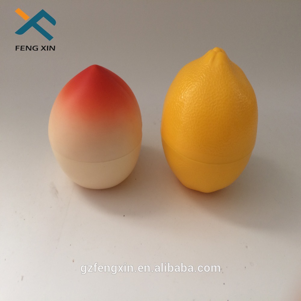 personal care use fruit shape plastic jar