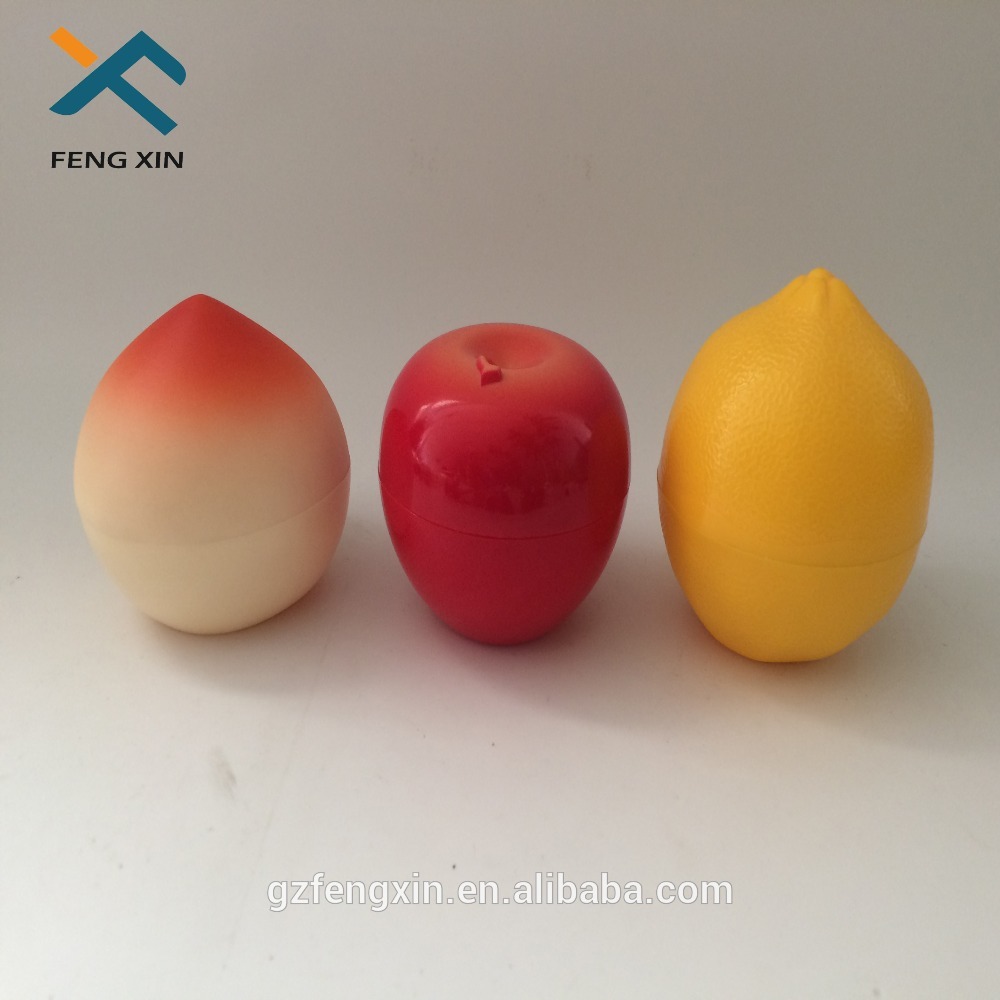personal care use fruit shape plastic jar