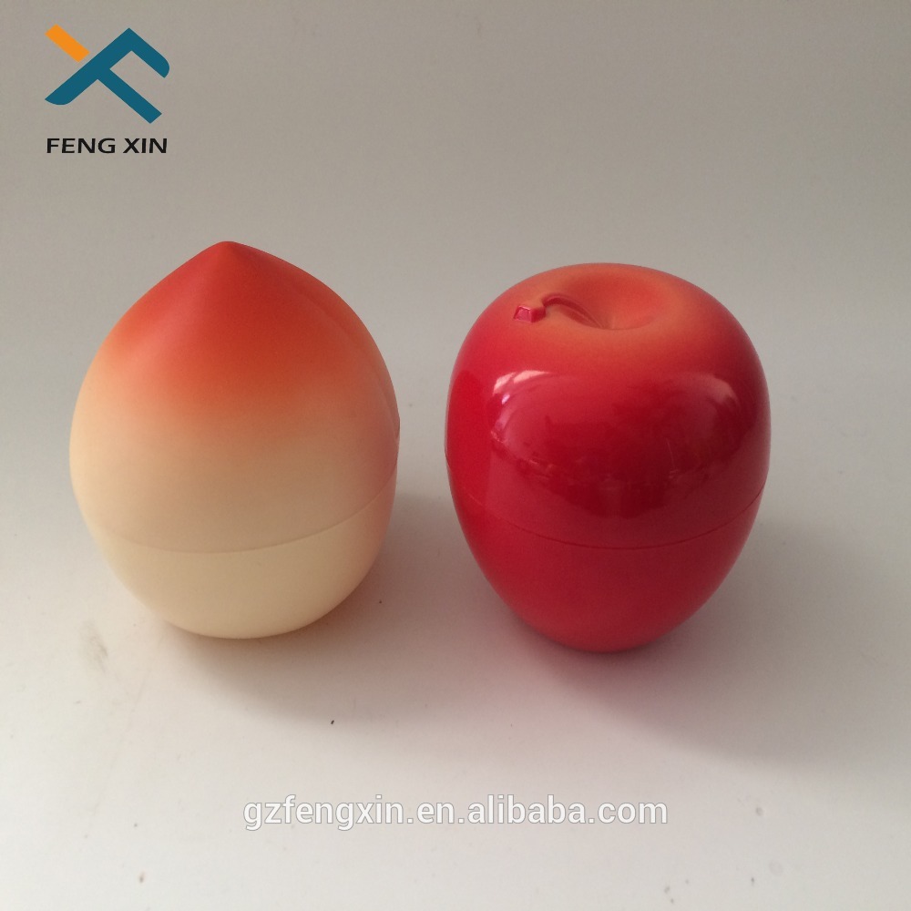 personal care use fruit shape plastic jar