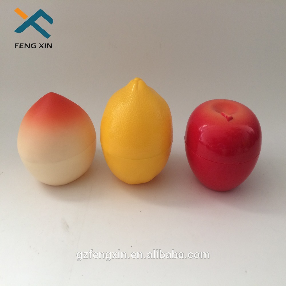 personal care use fruit shape plastic jar