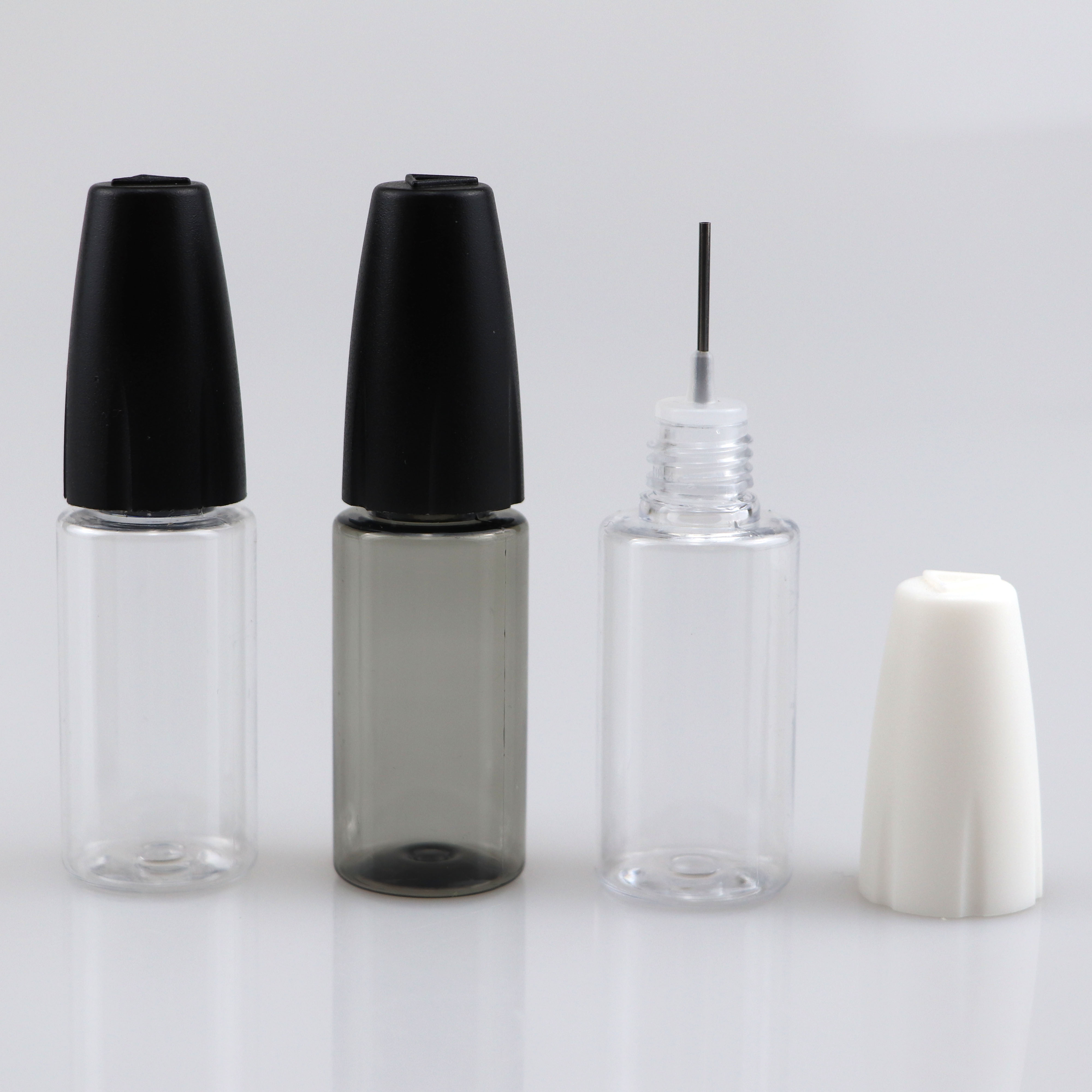 pet e liquid bottle 10 ml 15ml long needle 10ml e liquid bottle PET bottle with long tip