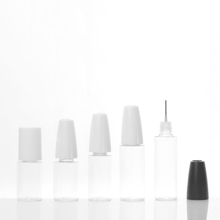 pet e liquid bottle 10 ml 15ml long needle 10ml e liquid bottle PET bottle with long tip