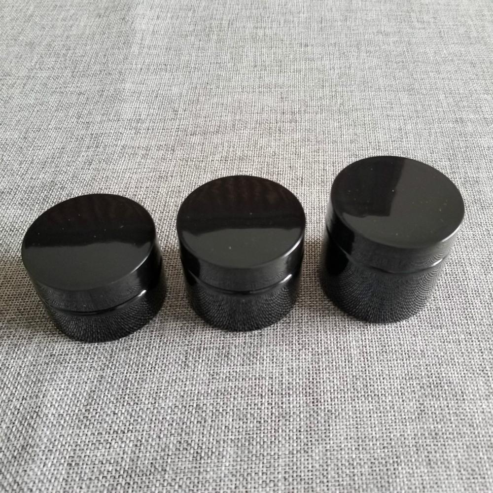 pet plastic jars cosmetics 100ml matte black plastic jars with lids wholesale
