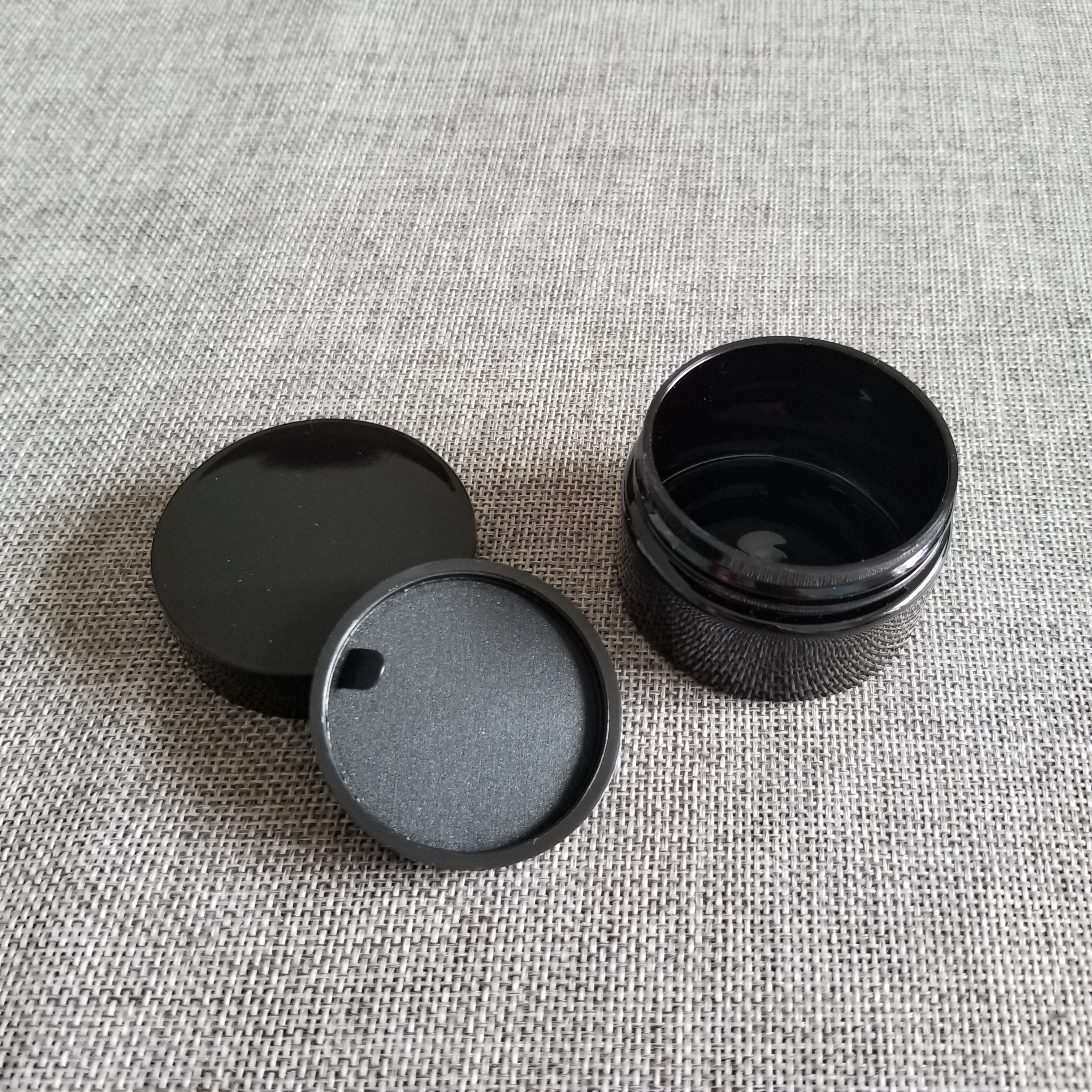 pet plastic jars cosmetics 100ml matte black plastic jars with lids wholesale