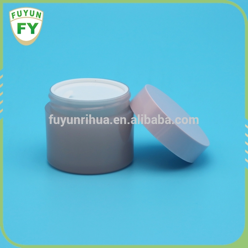 pet plastic jars cosmetics 50g matte black plastic jars with lids wholesale