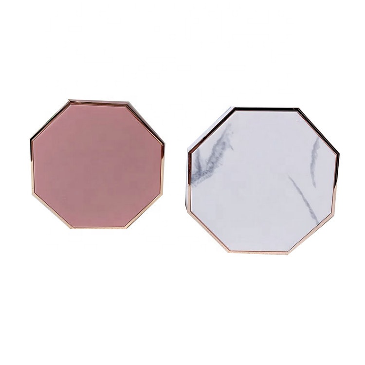 pink and white rhombus new type cosmetic compact powder case packaging empty plastic bb air cushion