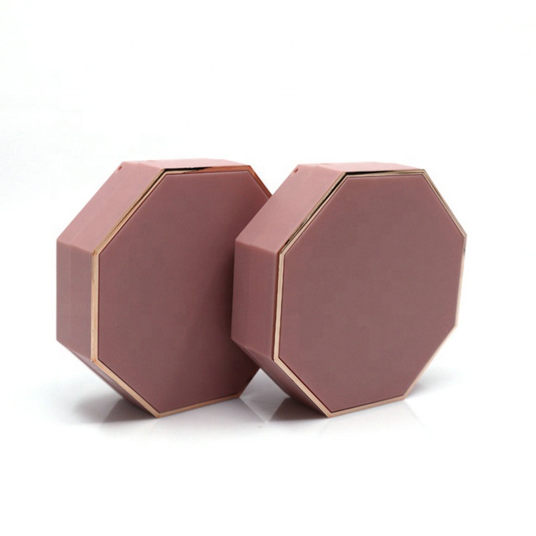 pink and white rhombus new type cosmetic compact powder case packaging empty plastic bb air cushion