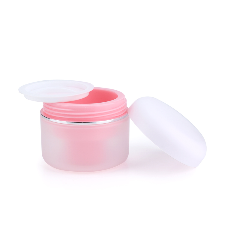 pink bule green low profile eco friendly coloured cream plastic jars 30g 50g 100g 150g plastic jar for skin care cream