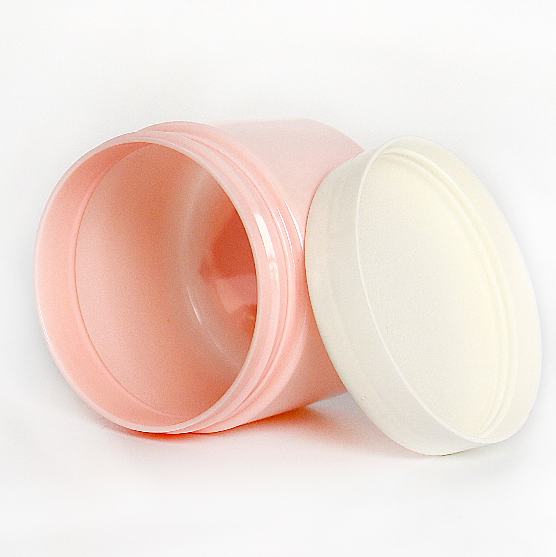 pink cosmetic jars Plastic Cream Jar 8 oz 20 oz container for Pink Body Butter cosmetic jar pot round bottle pink