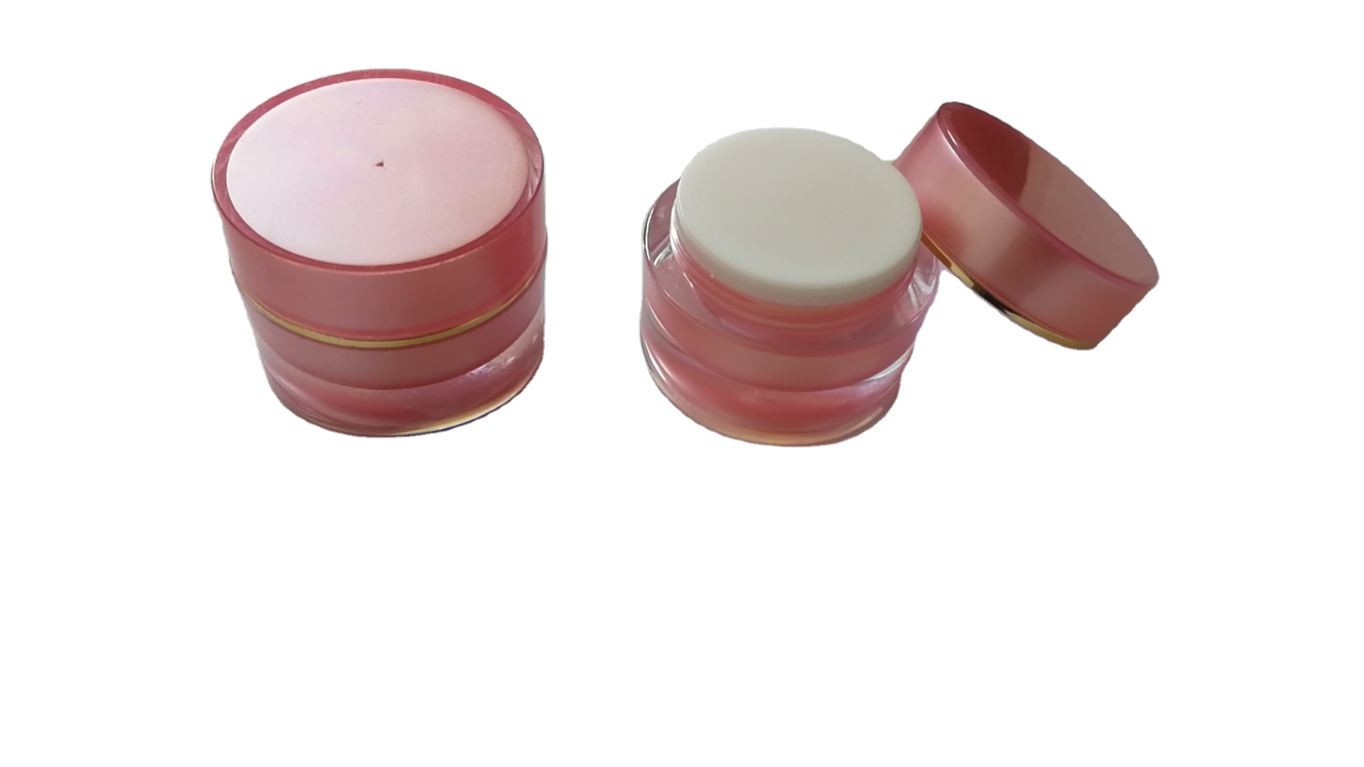 pink cosmetic jars acrylic nail jar acrylic container cream jar